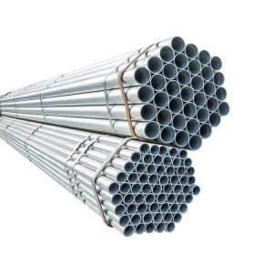 Q235B Hot Dipped Galvanized Round Steel Pipe ທໍ່ GI ສໍາລັບການກໍ່ສ້າງ