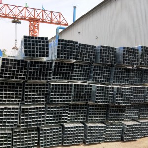 Manufactur standard Ms Erw Welded Hot Rolled Black Carbon Square Rectangular Hollow Section Steel Pipe Tube
