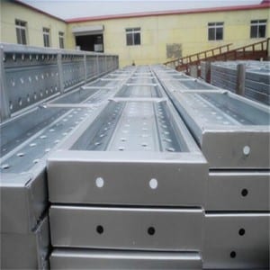 New Fashion Design for China Supply Scaffolding Pre-Galvanized Steel Walking Board Metal Plank Scaffold 225X38mm Safway Walking Boards Sale