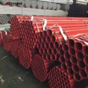 Pulvis Coated Steel Pipe Large Diameter Fire Pipe Galvanized Groove Pipe for Ignis Engine Access