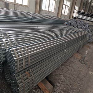 Hot-selling China ASTM A53 Pre-Galvanized Welded Galvanize Steel Square Round Tube Pipe 1.5 Inch para sa Scaffolding Material