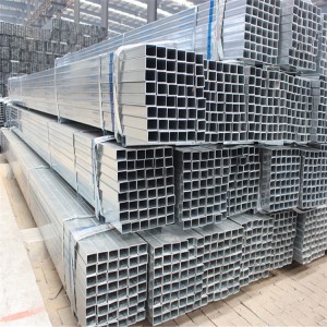 Galvanized Square Metal Construction Fence Pipe Steel Tube