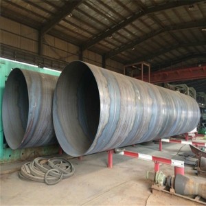 Gypa prej çeliku të ngjitur në spirale me tub ndërtimi