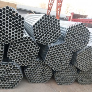 100% Original Kina Mild Carbon Galvanized Steel Pipe Hot DIP Galvanized Pipe for konstruksjon og stillas