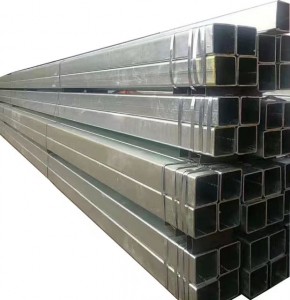 Rectangular Hollow Section Square Tube Hot Dipped Galvanized Rectangular Pipe 50*50 Galvanized Rectangular Steel Pipe