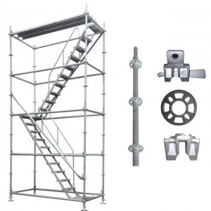 Andamios Para Construction Echafaudage Professionnel Construcción de edificios Andamios con estructura de escalera de acero