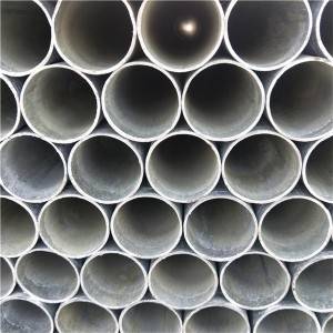 Galvanized Building Steel Round Pipe Q235 kanggo Furnitur