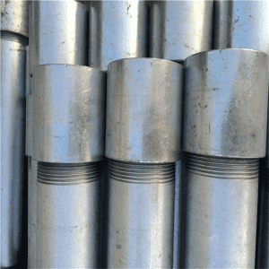 Galvanized Steel Pipe Steel Pipe NPT Thread Para sa Tubig Tubig