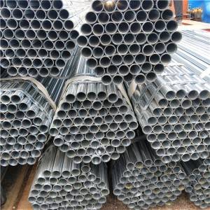 Pre Galvanized Round Steel Pipe Q235B Furniture Tube