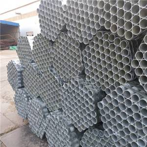 ʻO GI Galvanized Zinc coated tube Steel Pipe Q 235 / Lako Paipu