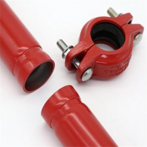Fire Pipe nga adunay Galvanized Steel Pipe Groove End Fire Fighting Steel Pipe