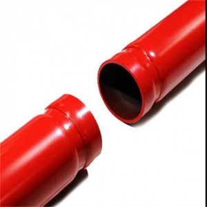 Tubo de boca de incendio con pintura roja de Tianjin fabricado en China