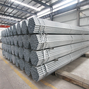 Customized 48.3MM galvanize echafodaj Steel tiyo 6M pou materyèl bilding
