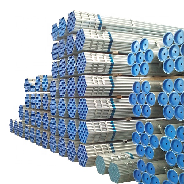 Tianjin metal building materials customized welded steel pipes Gi galvanized ERW carbon steel welded pipe for construction