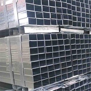 Goed ûntworpen China Low Carbon Black Steel Hot DIP Galvanized Square Tube / Rjochthoekige Hollow Tubular Steel Pipe