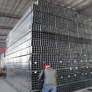 Factory making Ce Certificate Size 100x50mm Rhs Tube Q235b Fencing Mild Carbon Rectangular Welded Steel Pipe