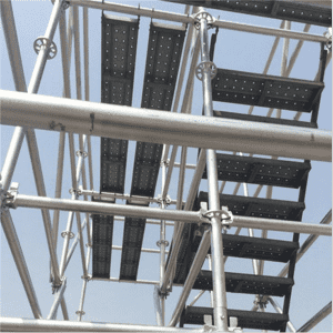 Scaffolding материалы үчүн илгичтери металл Scaffold тактасы менен Steel Plank