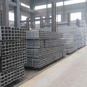 China Hot DIP Iron Pipe Galvanized Square Steel Tube Bouwmateriaal
