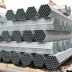 Tubería de acero galvanizada de sección hueca de carbono ERW para tubería de acero de construcción de invernaderos
