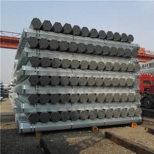 Galvanized Steel Round Tube Scaffolding Pipe para sa mga materyales sa gusali