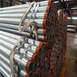 Galvanized Steel Hollow Section Thread Steel Pipe BS1387 / Construction pipe