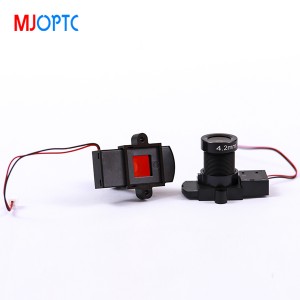 MJOPTC Lungime focală 4,2 mm, lentilă de monitorizare, monitorizare deplasare a traseului lentilei auto, deschidere mare F1.8.Lentila 1/2.7″ și IR CUT