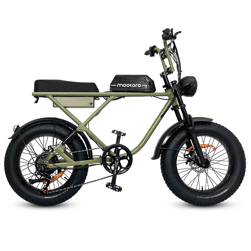 Leading Manufacturer for Townie Electric Bike - R1 PLUS Retro — 1000W & 48V/22.5Ah Fat tire Bafang motor Mootoro D1 Dual suspension – Mootoro
