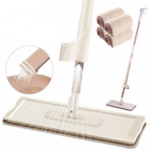 Good Wholesale Vendors Flat Floor Mop - Self Wringing Microfiber Spray Mop Kit  – Yaxiang