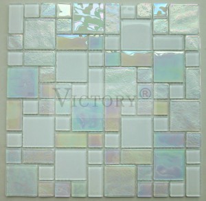 Glazed Ceramic Mosaic –  Blue Mosaic Tile Colorful Mosaic Tile Mosaic Shower Tiles Blue Mosaic Bathroom Tiles Glass Mosaic/Colored/Swimming Pool/TV Wall/ Glass Mosaic Factory Swimming Pool T...