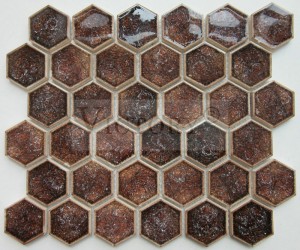 Hexagon Ceramic Mosaic Tile Hex White Ceramic Mosaic Floor Tile Ceramic Mosaic Tile Backsplash Hexagon Backsplash Tiles Bathroom Walls Ceramic Mosaic Wall Tiles Dining Room Glazed Tile Ceramic Hexa...