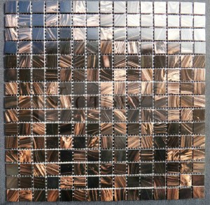 Black Mosaic Tile Pool Mosaic Tiles Mosaic Tiles For Shower Floor Mosaic Bathroom Accessories Decoration Wall Tile Golden Line Dark brown Glass Mosaic Brown Crystal Glossy Brick Pattern Glass Tiles...