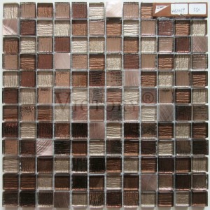 Glass Mosaic Tiles Metallic Mosaic Tile Backsplash Square Mosaic Tiles Metallic Mosaic Tile Backsplash