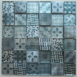 Aluminum Mosaic Flower Mosaic Grey Mosaic Tiles Mosaic Bathroom Tiles Mosaic Backsplash