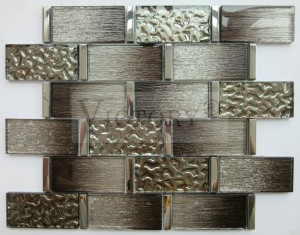 New Arrival 8mm Thickness Wall Laminated Glass Mosaic Laminated Crystal Glass Mosaic for Wall Living Room