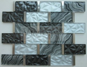 China Mosaic Flooring Design –  China Crystal Glass Mosaic Backsplash Subway Mirror Wall Tile Bevel Crystal Bathroom Restaurant Ceramic Mosaic Purple Subway Tile   – VICTORY MOSAIC