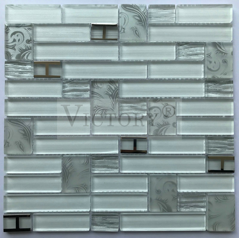 Mosaic Tiles 2×2 –  Flower Mosaic Glass And Stone Mosaic Tile Stone Mosaic Art White Glass Mosaic Tile – VICTORY MOSAIC