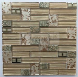 Flower Mosaic Glass And Stone Mosaic Tile Stone Mosaic Art White Glass Mosaic Tile