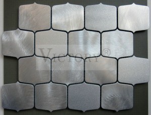 Lantern Mosaic Tile Aluminum Mosaic Mosaic Wall Decor Mosaic Home Interiors Brushed Metal Mosaic Tiles