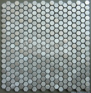 Aluminum Hexagon Mosaic for Office, Kitchen, Bathroom, Bedrooom