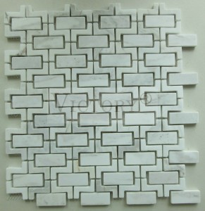 Beautiful Glass Mosaic Tile with Stone Veins for Wall in Bathroom/Kitchen Stone Wall Tile Tiles Mosaics in Marble Mosaic Patterns for Walls Waterjet Mosaic Tile Marble Mosaic Tile Backsplash Marble And Glass Mosaic Tile