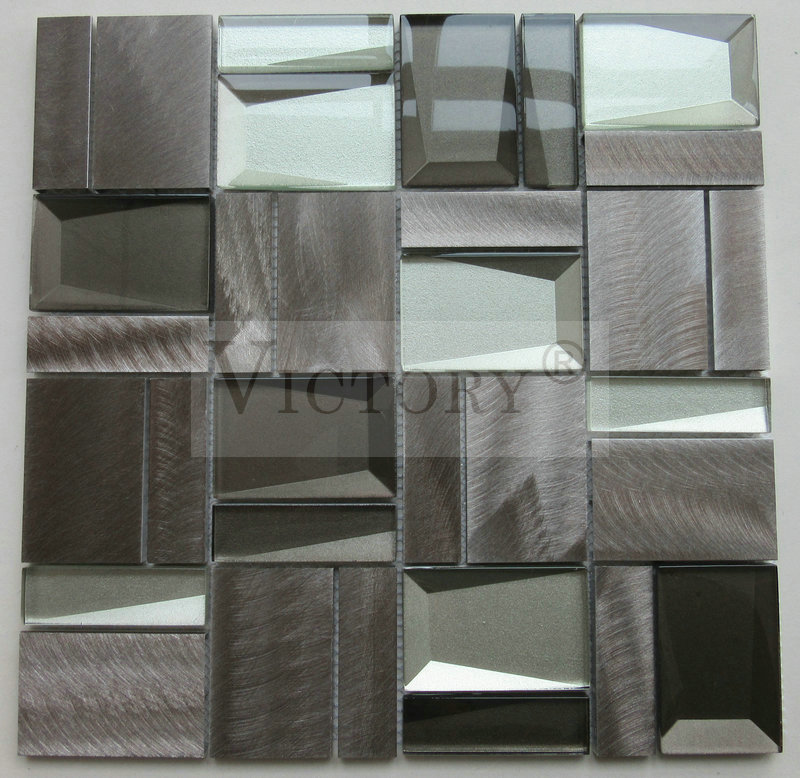 Victory Mosaic Aluminum Mosaic Glass And Stone Mosaic Tile Glass Mosaic Tile Backsplash Mosaic Home Interiors Featured Image