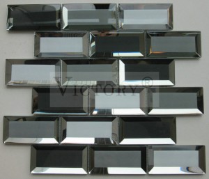 Mosaic Mirror Wall Décor Edged Well-Designed Electroplating Mosaic Wall Tiles Mosaic Subway Tile Rectangle Mosaic Tiles