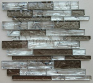 Botique Mosaic Design in Shell and Marble Silk Texture Looking High Quality glass Mosaic Tiles for Wall Backsplash Panels Like Feather Pattern