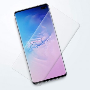 Screen Protector For Samsung Galaxy S10 Plus 6.4-inch 9H Hardness HD Clear 3D Curved Sensitive Touch UV Liquid Tempered Glass