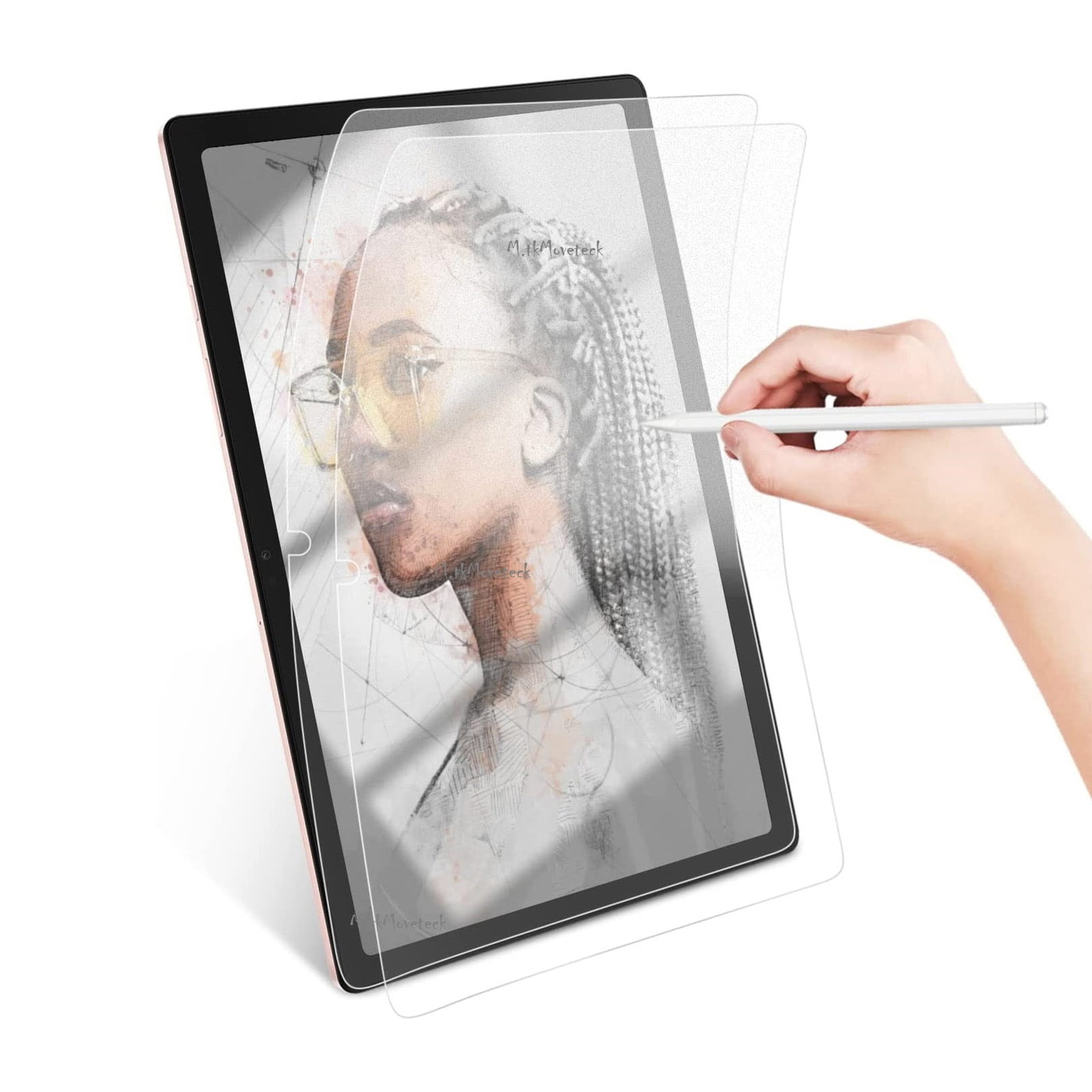 Paper-Like Screen Protector For Samsung Galaxy Tab A7 10.4inch 2020 Anti-Glare Matte PET Film For Write and Draw Like on Paper