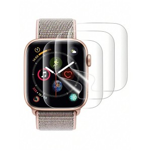 For Apple Watch Series 7 40/41mm Front Screen Protector Soft TPU Full Coverage Slim Protective iWatch Smart Watches Protection Bubble Free Ultra Thin Clear