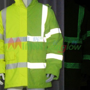 MHC-9321A Polyester Photoluminescent and Reflective Fabric