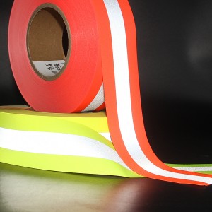 MHR-5744 Fluorescent Orange FR Reflective Tape