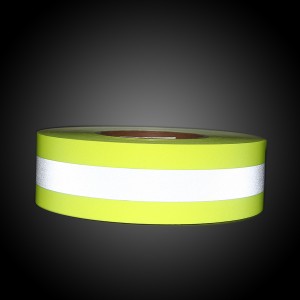 MHR-5761 Fluorescent Yellow FR Reflective HTV Tape