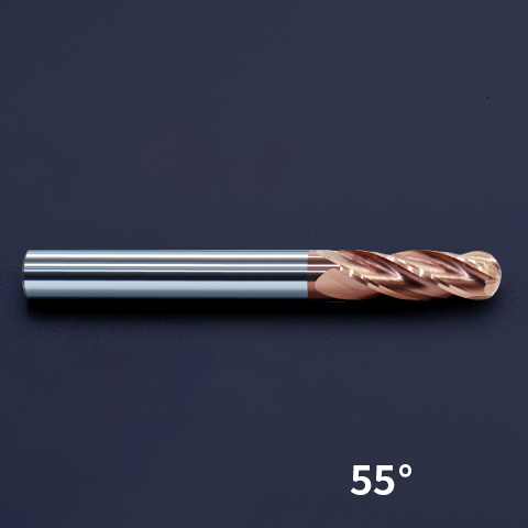 China New Product Custom Tapered End Mills - HRC55 4 Flute Ball Nose End Mill – MSK